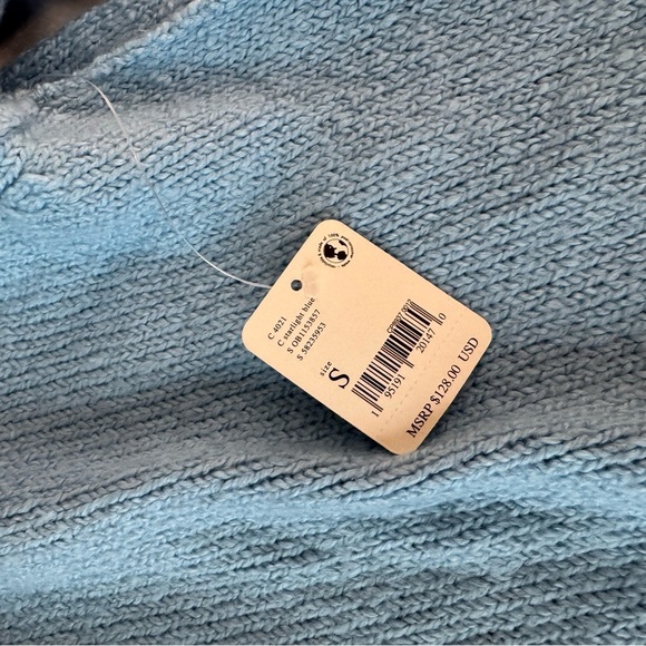 NWT Free People Brookside knit Tunic in Starlight Blue size S - Picture 6 of 13